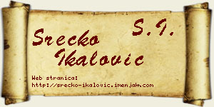Srećko Ikalović vizit kartica